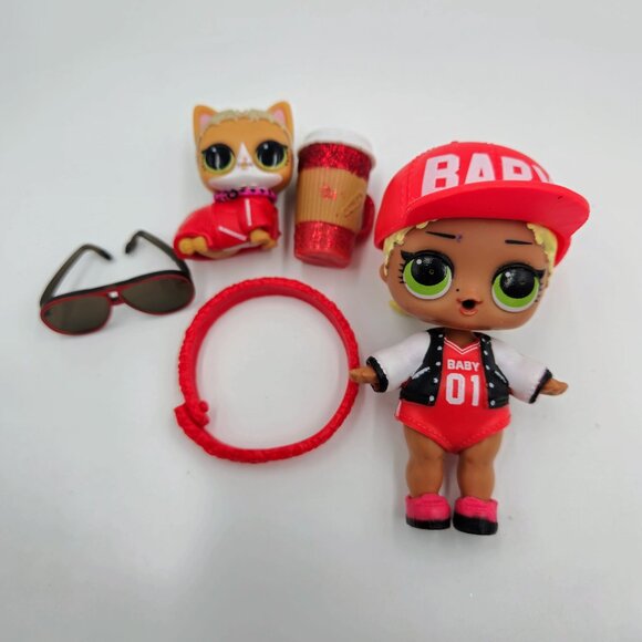 LOL Surprise Little Tikes Car Doll Cat Accessories Cozy Coupe Mc Swag Red Read - Picture 4 of 12